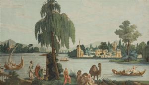 Joseph Dufour - Le Rive del Bosforo - Wall Paper- 1825 c.